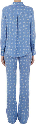 Isabella Collection Piamita Crown-print Pajama Top