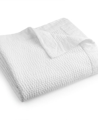 Hotel Collection Spruce Linen Quilted King Coverlet