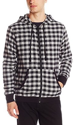 Bottoms Out Men's Buffalo Check Flannel Hoodie