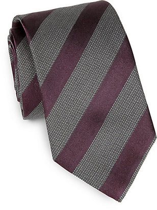HUGO BOSS Stripe & Dot Stretch-Silk Tie