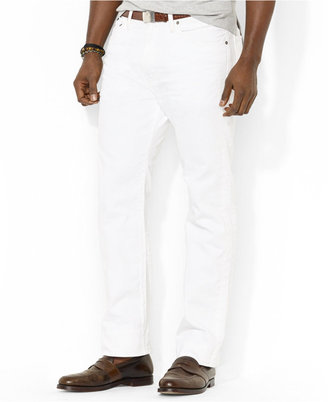 Polo Ralph Lauren Big and Tall Classic-Fit Hudson White Jeans