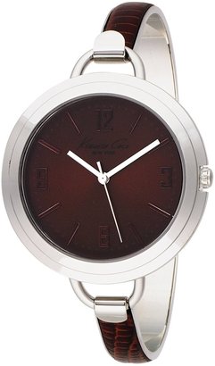 Kenneth Cole New York Kenneth Cole Women's KC4669 Silver Stainless-Steel Quartz Watch with Brown Dial