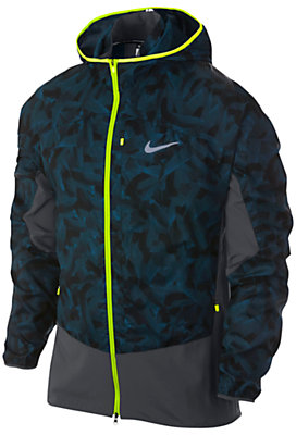 Nike Trail Kiger Full-Zip Running Jacket, Space Blue/Anthracite/Volt