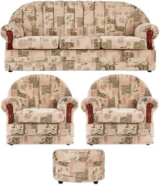 Wexford 3-Seater Sofa, 2 Armchairs + Footstool Set (buy and SAVE!)