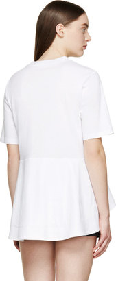 Chloé White Optic Asymmetric A-Line T-Shirt
