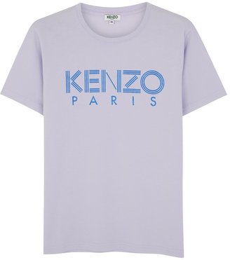 Kenzo Lilac printed cotton T-shirt