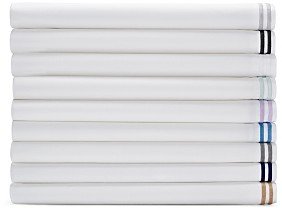 Hudson Park Collection Italian Percale Stitch Flat Sheet, Queen - 100% Exclusive