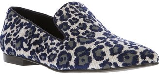 Stella McCartney leopard print smoking slippers