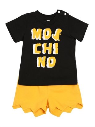 Moschino Printed Cotton Jersey T-Shirt & Shorts