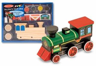 Melissa & Doug Decorate-Your-Own Wooden Train