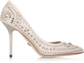 Versace Studded leather pumps