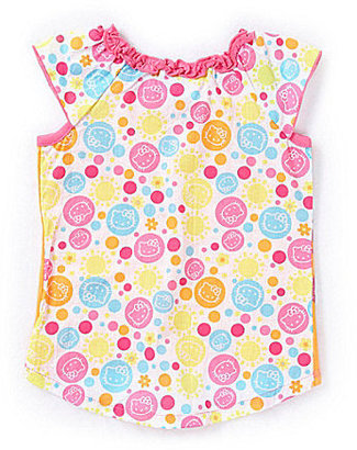 Hello Kitty 2T-6X Flower-Accented Kitty Top