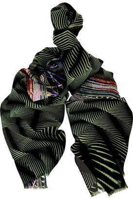 Etro Printed silk-georgette scarf