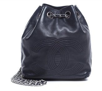 Chanel Pre-Owned Lambskin CC Drawstring Mini Backpack