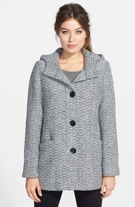 Gallery Hooded Tweed Coat (Regular & Petite) (Online Only)