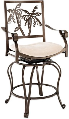 Bed Bath & Beyond Big and Tall Palm Tree Counter Stool with Arms