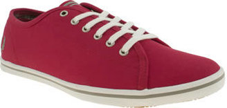 Fred Perry womens pink phoenix vi canvas trainers