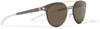 Mykita Dash Lightweight Round-Frame Metal Sunglasses