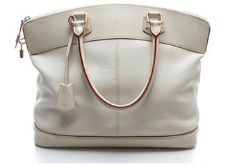 Louis Vuitton Pre-Owned Ivory Suhali Lockit GM Tote Bag