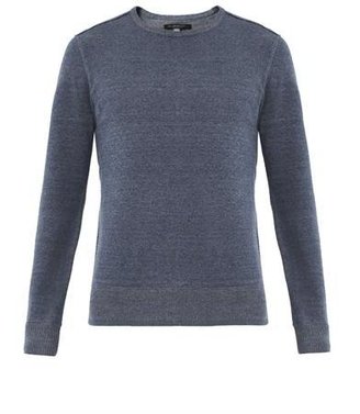 John Varvatos Crew-neck cotton-linen sweater