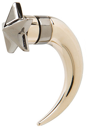 Givenchy Single Small Star Shark Tooth in Silver & Gold
