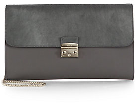 Saks Fifth Avenue Furla Exclusively for Elektra Calf Hair-Detail Clutch