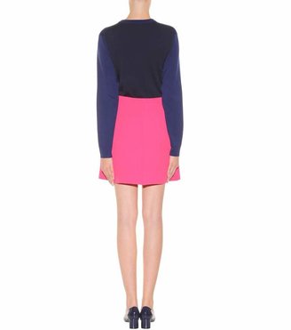 Courreges A-line wool skirt