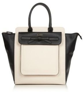 Lipsy Cream embossed winged oversized tote bag