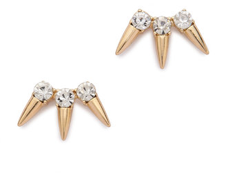 Jules Smith Designs Rhinestone & Spike Earrings