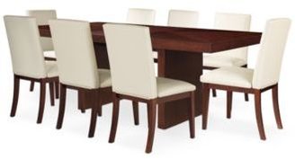 Bari White 9-Pc. Dining Set (Table & 8 Chairs)