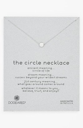Dogeared 'Reminder - The Circle' Boxed Pendant Necklace