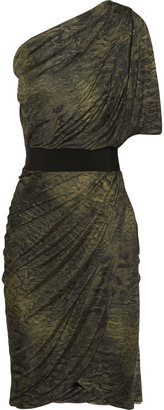 Giambattista Valli One-shoulder silk-jersey dress