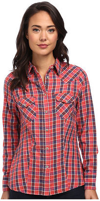 Jag Jeans Rio Shirt Semi Fitted in Red/Blue Plaid