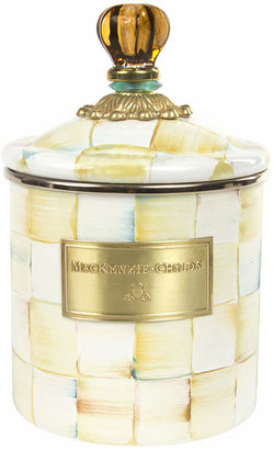 Mackenzie Childs MacKenzie-Childs - Parchment Check Enamel Canister - Small