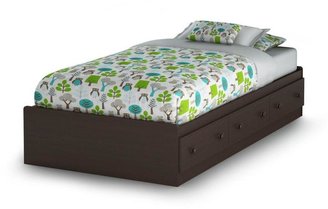 South Shore Furniture Summer Breeze Twin Storage Bed in Blueberry