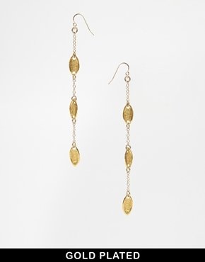 Gorjana 18k Gold Plated Sage Drop Earrings