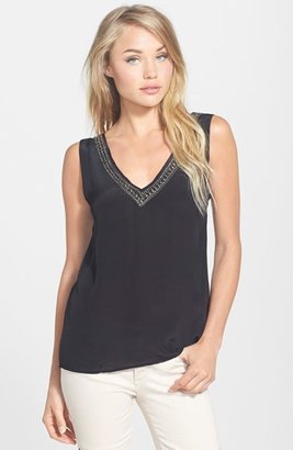 Plenty by Tracy Reese Embellished Neck Shell