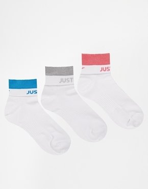 Nike 3 Pack Lightweight Ankle Socks - pink/grey/blue