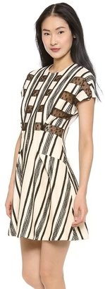 Thakoon Lace Inset A-Line Dress