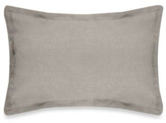 Veratex Gotham Boudoir 100% Linen Throw Pillow in Stone