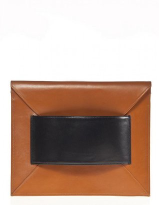 Joanna Maxham Leather Franco Oversized Envelope Clutch