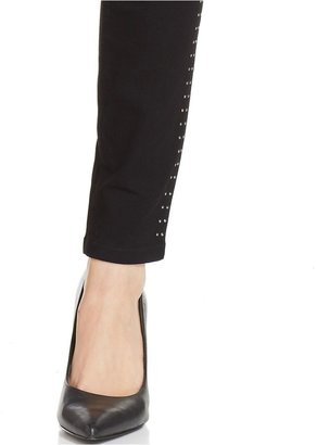 Style&Co. Petite Studded Pull-On Skinny Jeans