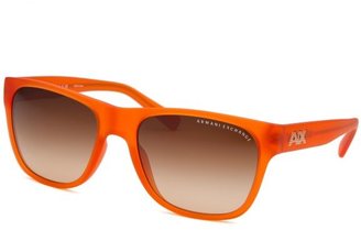 Armani Exchange Rectangle Clementine Transparent Sunglasses