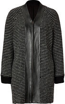 Derek Lam 10 CROSBY Wool Blend Oversized Coat in Grey