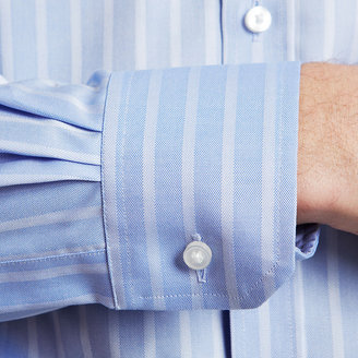 Thomas Pink Race Texture Shirt - Button Cuff