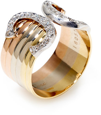 Cartier Double C Diamond Open Ring