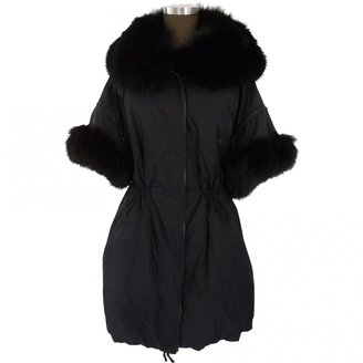 Ermanno Scervino Black Fur Coat