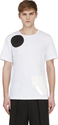 J.W.Anderson White Geometric Print T-Shirt