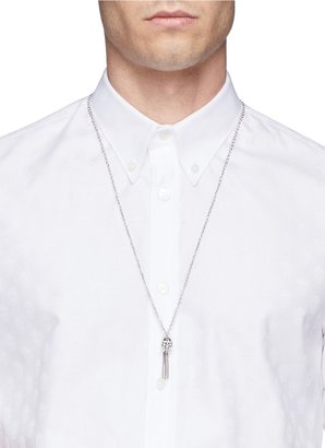 Alexander McQueen Skull tassel pendant necklace
