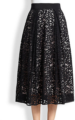 Milly Lace Midi Skirt